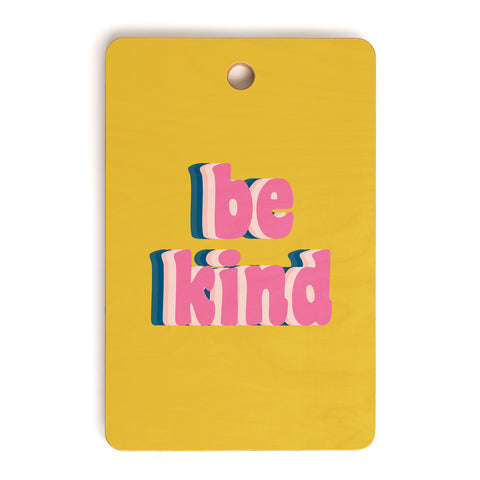 June Journal Be Kind in Yellow Cutting Board Rectangle