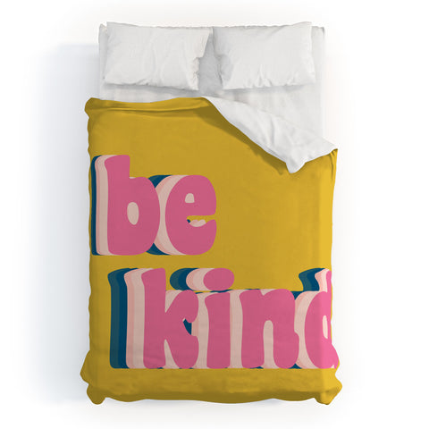 June Journal Be Kind in Yellow Duvet Cover