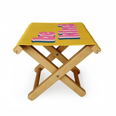 June Journal Be Kind in Yellow Folding Stool