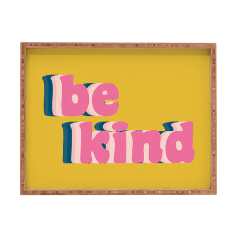June Journal Be Kind in Yellow Rectangular Tray