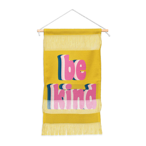 June Journal Be Kind in Yellow Wall Hanging Portrait