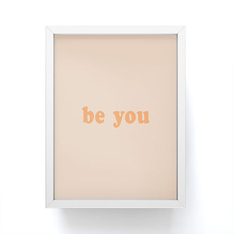 June Journal Be You 3 Framed Mini Art Print