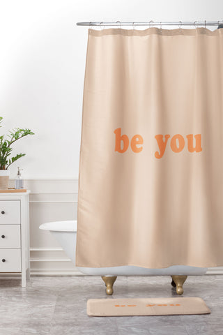 June Journal Be You 3 Shower Curtain And Mat