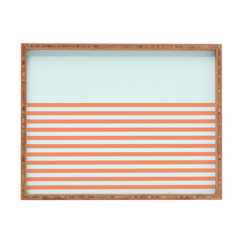 June Journal Beach Stripes 1 Rectangular Tray