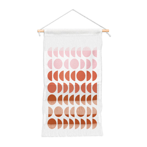 June Journal Blush and Terracotta Circles Wall Hanging Portrait