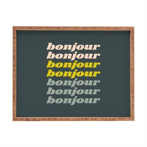 June Journal Bonjour in Pastel Rectangular Tray