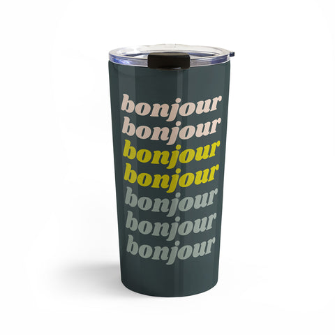 June Journal Bonjour in Pastel Travel Mug