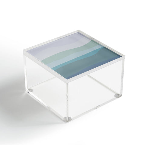 June Journal Calming Ocean Waves in Soft Du Acrylic Box