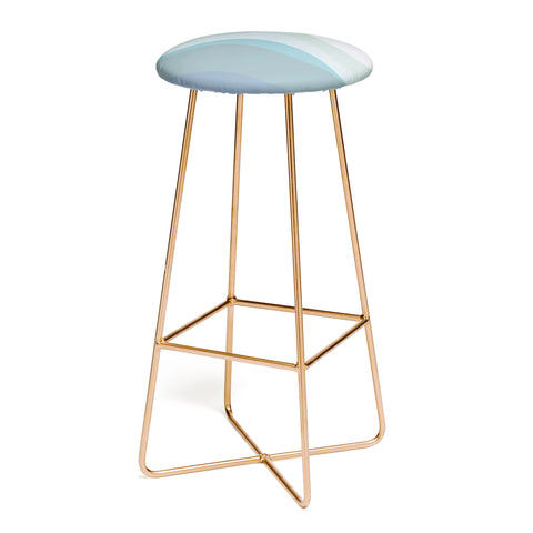 June Journal Calming Ocean Waves in Soft Du Bar Stool