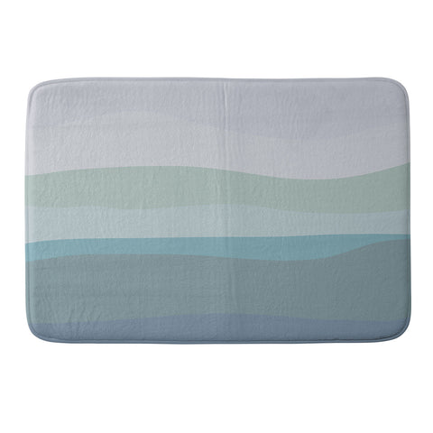 June Journal Calming Ocean Waves in Soft Du Memory Foam Bath Mat
