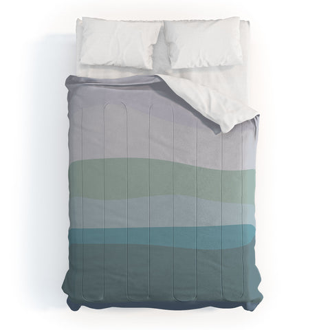 June Journal Calming Ocean Waves in Soft Du Comforter