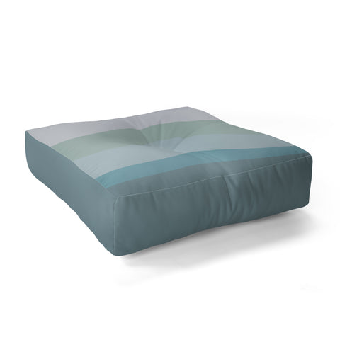 June Journal Calming Ocean Waves in Soft Du Floor Pillow Square