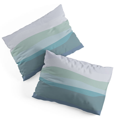 June Journal Calming Ocean Waves in Soft Du Pillow Shams