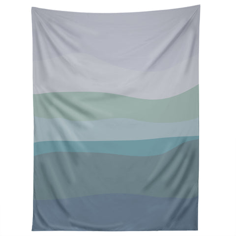 June Journal Calming Ocean Waves in Soft Du Tapestry