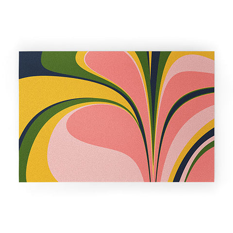 June Journal Color Swirl Welcome Mat