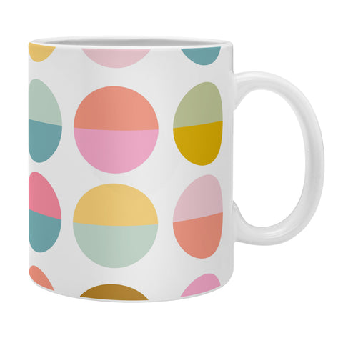 June Journal Colorful and Bright Circle Pattern Coffee Mug