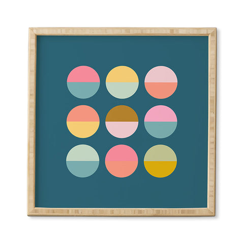 June Journal Colorful Circles Framed Wall Art