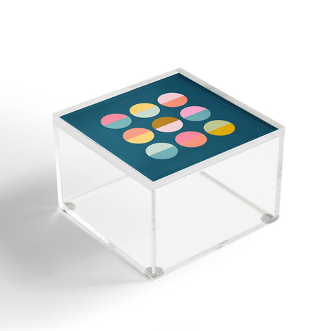 June Journal Colorful Circles Acrylic Box