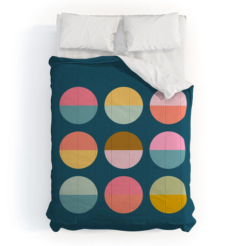 June Journal Colorful Circles Comforter