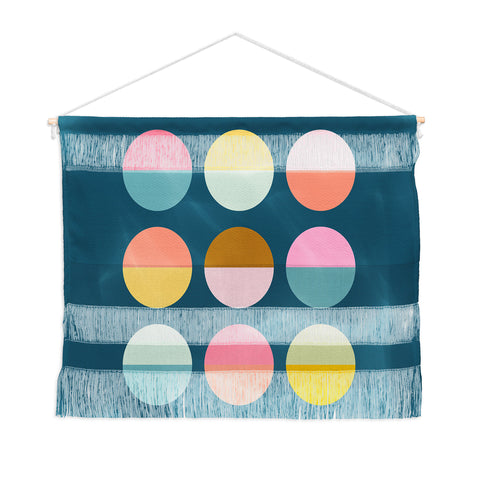 June Journal Colorful Circles Wall Hanging Landscape