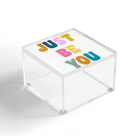 June Journal Colorful Just Be You Lettering Acrylic Box