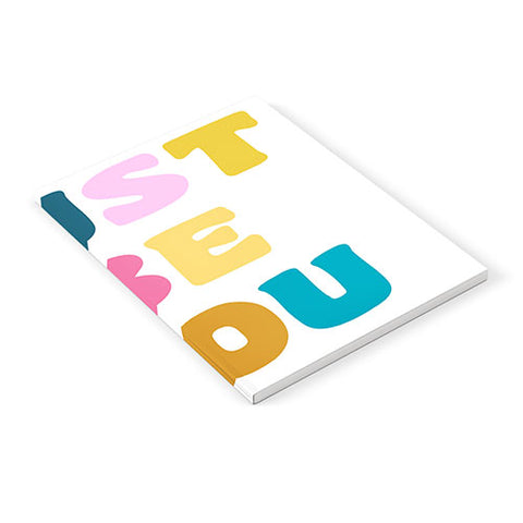 June Journal Colorful Just Be You Lettering Notebook