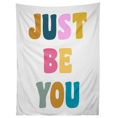 June Journal Colorful Just Be You Lettering Tapestry