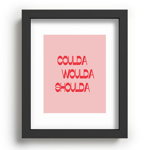 June Journal Coulda Woulda Recessed Framing Rectangle