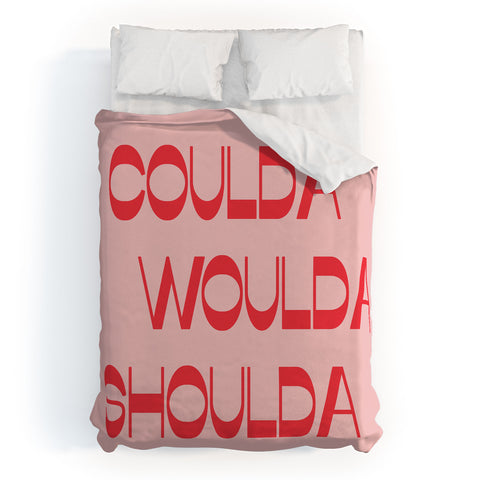 June Journal Coulda Woulda Duvet Cover
