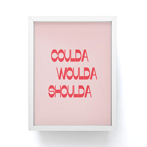 June Journal Coulda Woulda Framed Mini Art Print