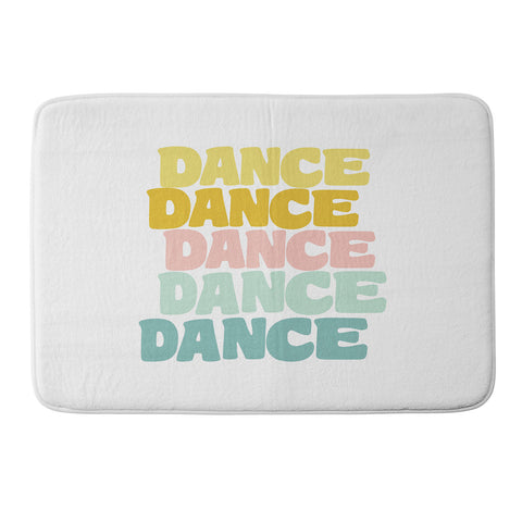 June Journal Dance in Pastel Memory Foam Bath Mat