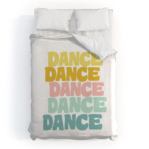 June Journal Dance in Pastel Duvet Cover