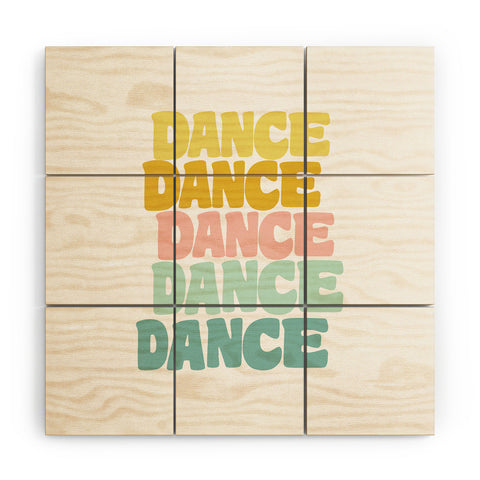 June Journal Dance in Pastel Wood Wall Mural