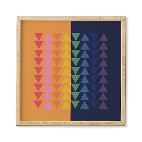 June Journal Day and Night Rainbow Framed Wall Art