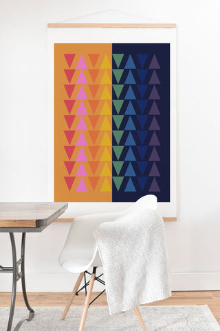 June Journal Day and Night Rainbow Art Print And Hanger