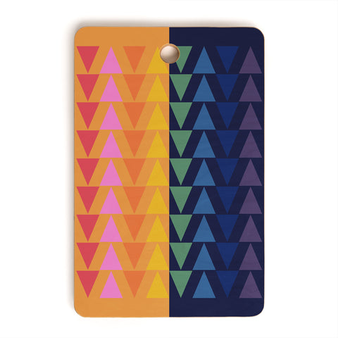 June Journal Day and Night Rainbow Cutting Board Rectangle