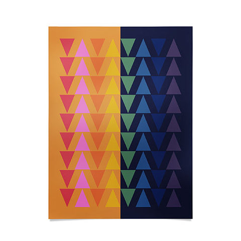 June Journal Day and Night Rainbow Poster