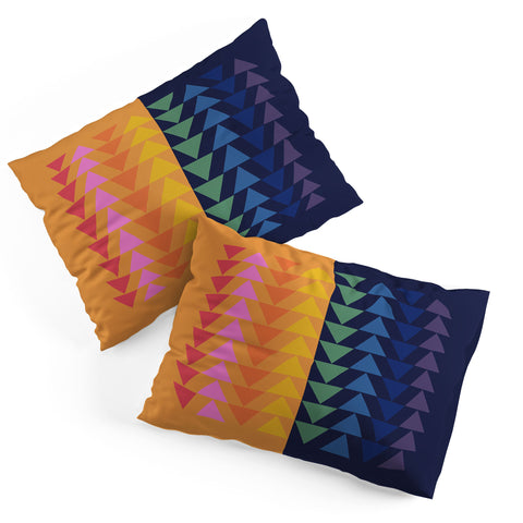 June Journal Day and Night Rainbow Pillow Shams