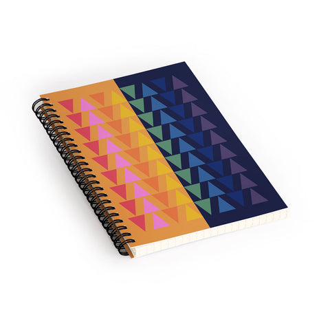 June Journal Day and Night Rainbow Spiral Notebook