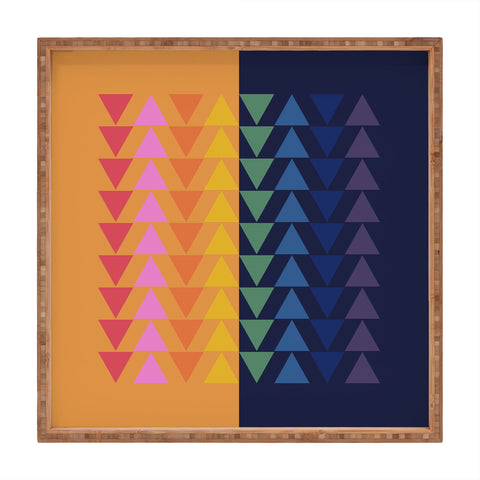 June Journal Day and Night Rainbow Square Tray