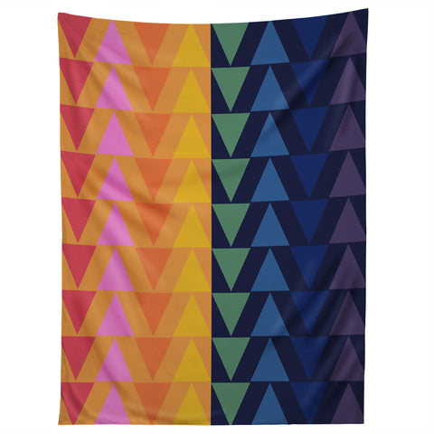 June Journal Day and Night Rainbow Tapestry