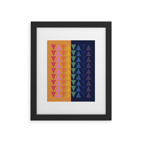 June Journal Day and Night Rainbow Framed Art Print