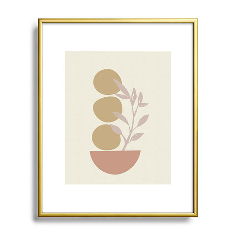 June Journal Desert Botanicals and Organic Metal Framed Art Print