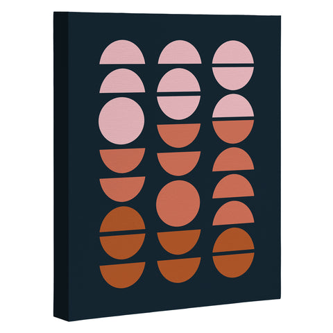 June Journal Desert Circles Art Canvas