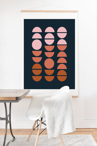 June Journal Desert Circles Art Print And Hanger