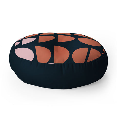 June Journal Desert Circles Floor Pillow Round