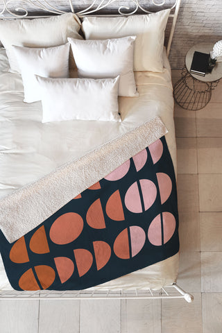 June Journal Desert Circles Fleece Throw Blanket