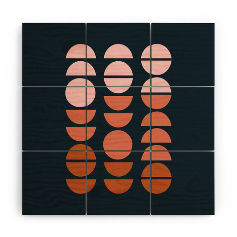 June Journal Desert Circles Wood Wall Mural