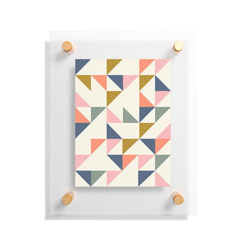 June Journal Floating Triangles Floating Acrylic Print