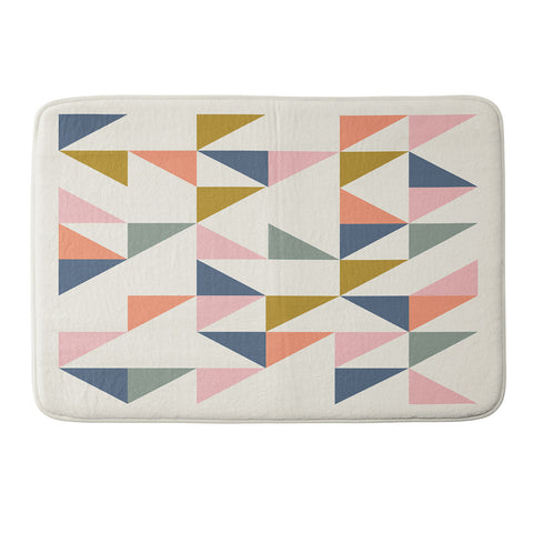 June Journal Floating Triangles Memory Foam Bath Mat